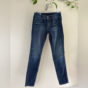 True Religion JENNIE Curvy Skinny size 29‎ Dark blue wash